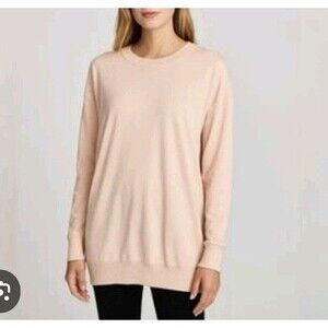 Lauren Ralph Lauren Sweater Women's XL Dusty Pink Silk Blend Crewneck
